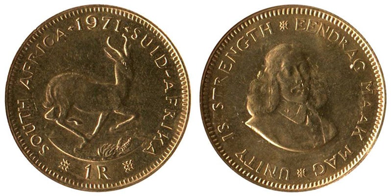 Südafrikanische Rand Goldmünzen