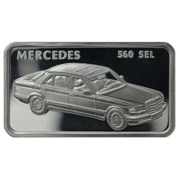 1 oz MünzManufaktur Motivbarren Mercedes 560 SEL