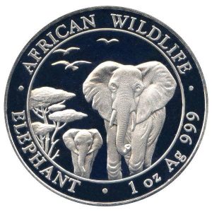 1 oz Somalia Elefant Silber – 2011