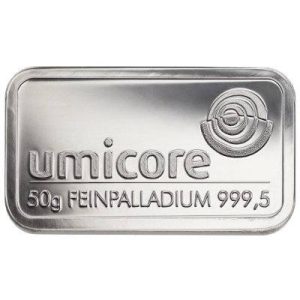 50 g Palladiumbarren - diverse