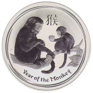 5 oz Lunar II Silber - Affe 2016