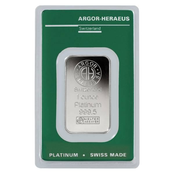 1 oz Platinbarren - verschiedene Hersteller