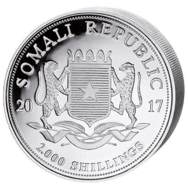 1 Kilo Somalia Elefant Silber - 2017