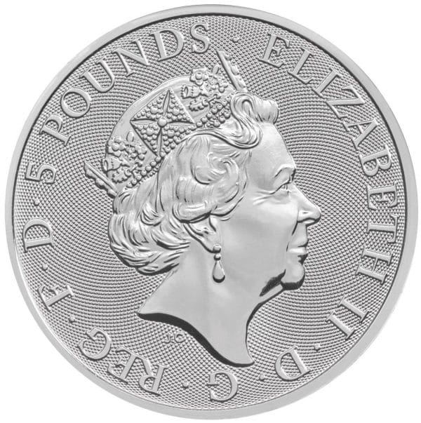 2 oz Silbermünze The Queens Beasts Unicorn 2018 - D