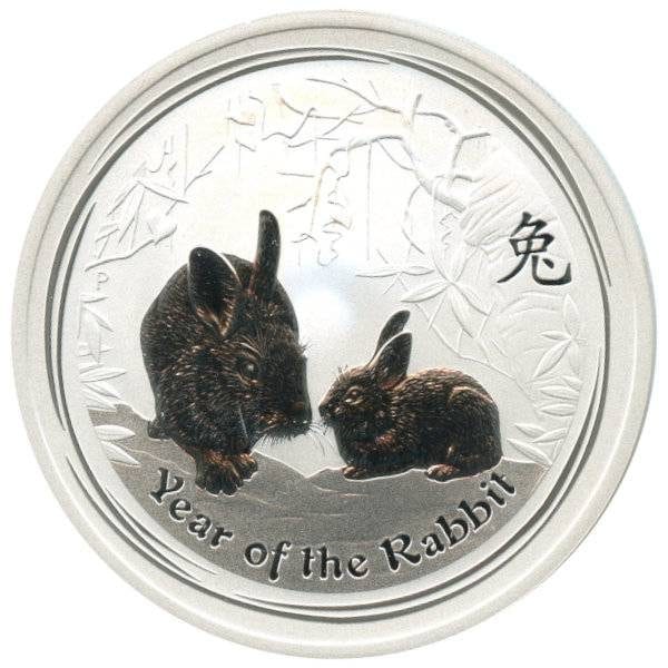 2 oz Lunar II Silber - Hase 2011