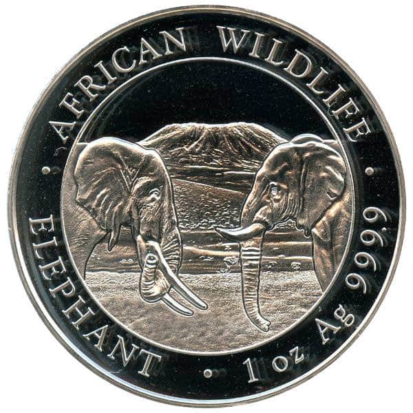 1 oz Somalia Elefant Silber – 2020