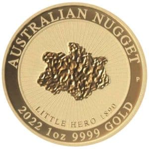 1 oz Gold Australian Nugget - Little Hero 2022