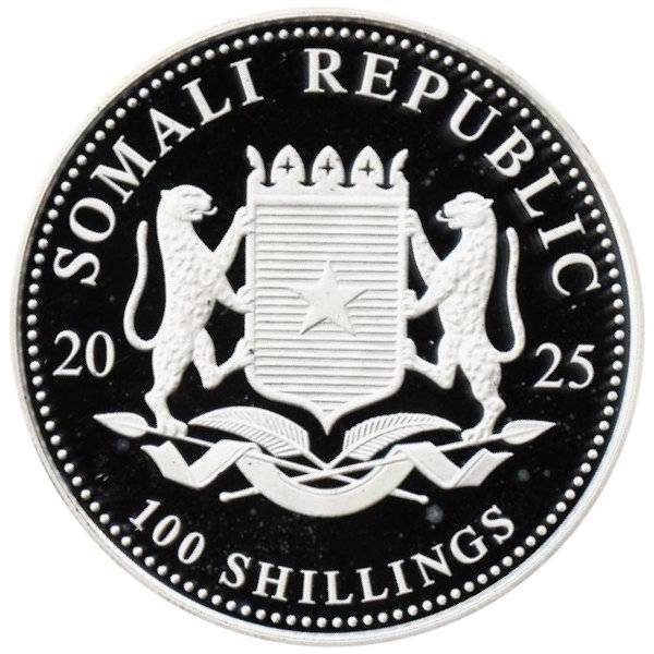 1 oz Somalia Elefant Silber - 2025 - 19% MwST
