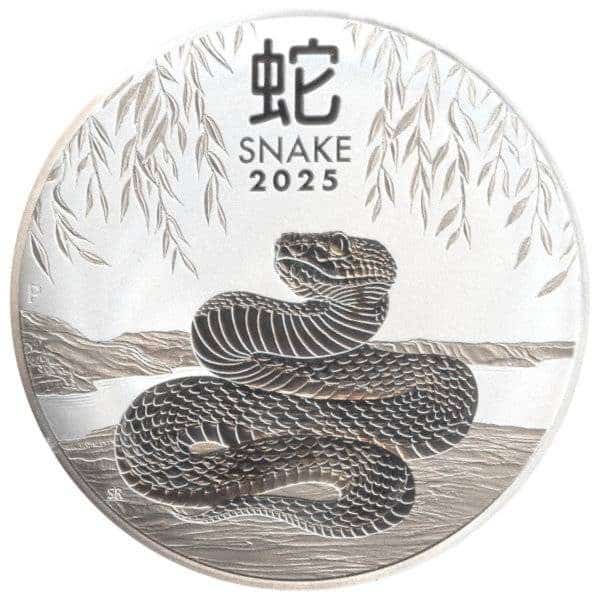 1 Kilo Lunar III Silber - Schlange 2025 - 19% MwST