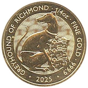 1 oz Gold Tudor Beasts Greyhound 2025