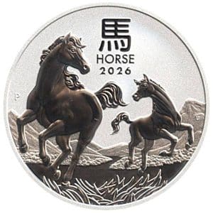 1 oz Lunar III Silber - Pferd 2026 - 19% MwSt.