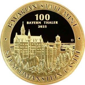 1 oz Gold Bayern Thaler - Schloss Neuschwanstein 2025