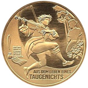 100 Euro - 2025 - Leben eines Taugenichts -G- in der Schatulle mit Zertifikat