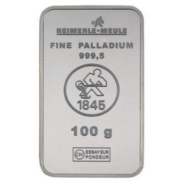 100 g Palladiumbarren - diverse