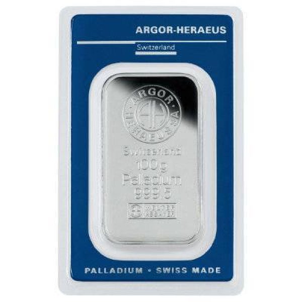100 g Palladiumbarren - diverse