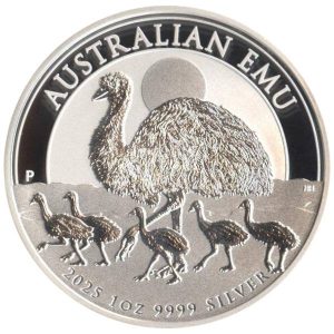 1 oz Silber Australien Emu - 2025 - 19% MwSt.