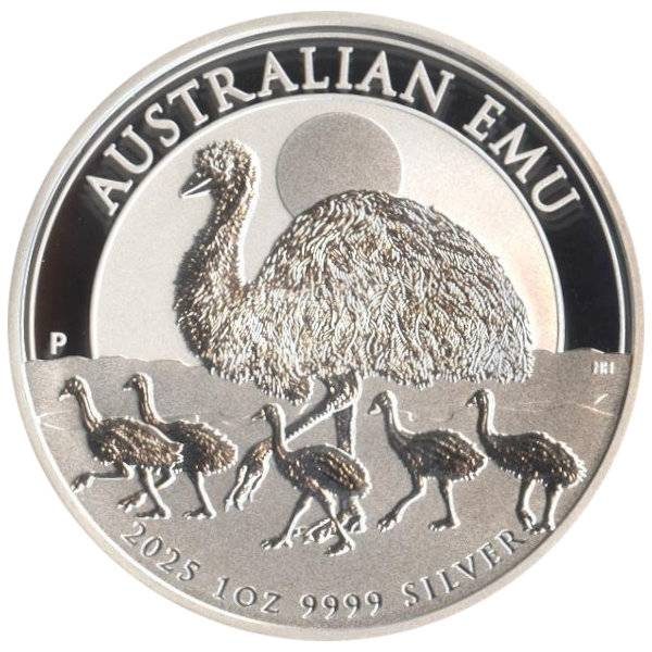 1 oz Silber Australien Emu - 2025 - 19% MwSt.