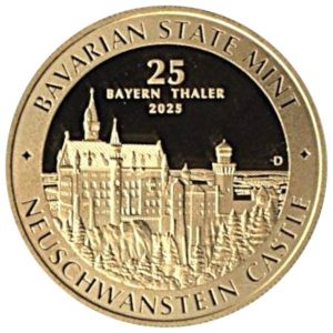 251127224931_577629149 1/4 oz Gold Bayern Thaler - Schloss Neuschwanstein 2025