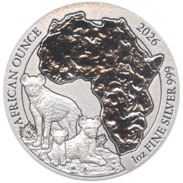 1 oz Ruanda Lunar Hyäne 2026 - 19% MwSt.