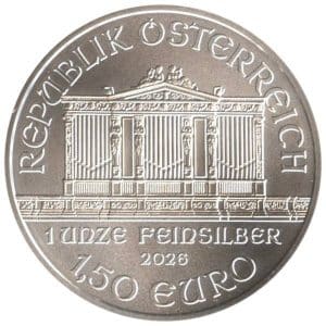 1 oz Philharmoniker Silber - 2026 - 19% MwST