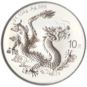 1 oz Silber China Drache 2026 - 19% MwSt.