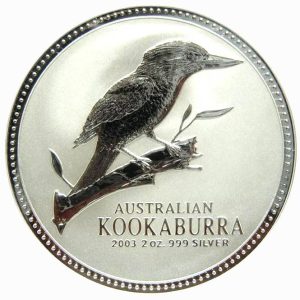 2 oz Silber Kookaburra – 2003 - differenzbesteuert