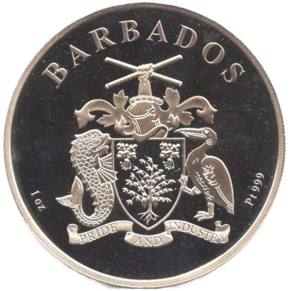 1 oz Platin Barbados Flamingo 2022