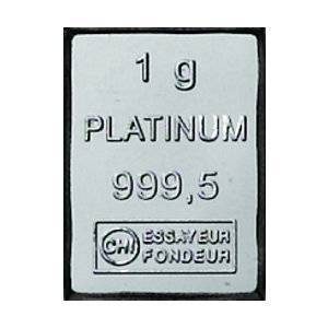 1 g Platinbarren - diverse - differenzbesteuert