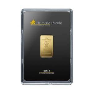 10 g Goldbarren - Heimerle + Meule geprägt
