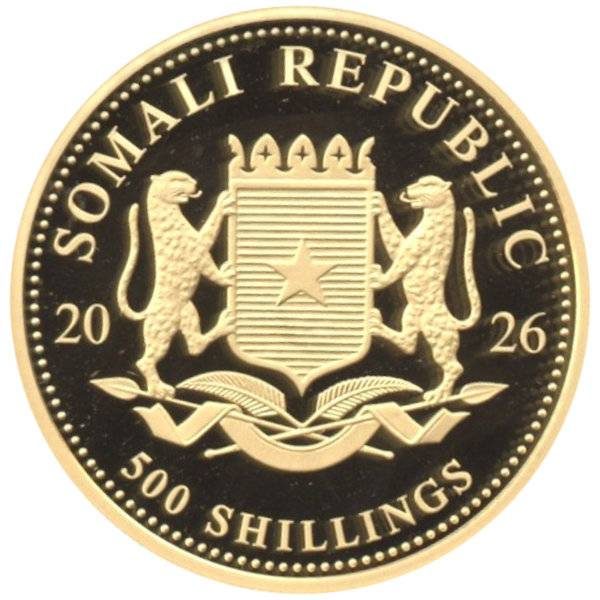 1/2 oz Somalia Elefant Gold - 2026