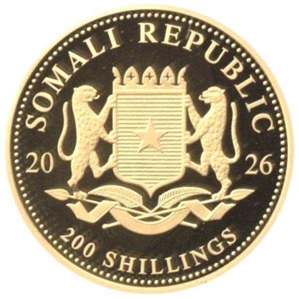 1/4 oz Somalia Elefant Gold - 2026