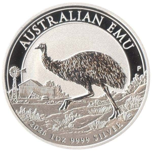 1 oz Silber Australien Emu - 2026 - 19% MwSt.