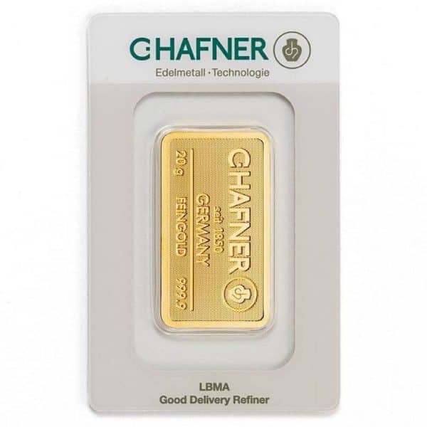 20 g Goldbarren - C.HAFNER