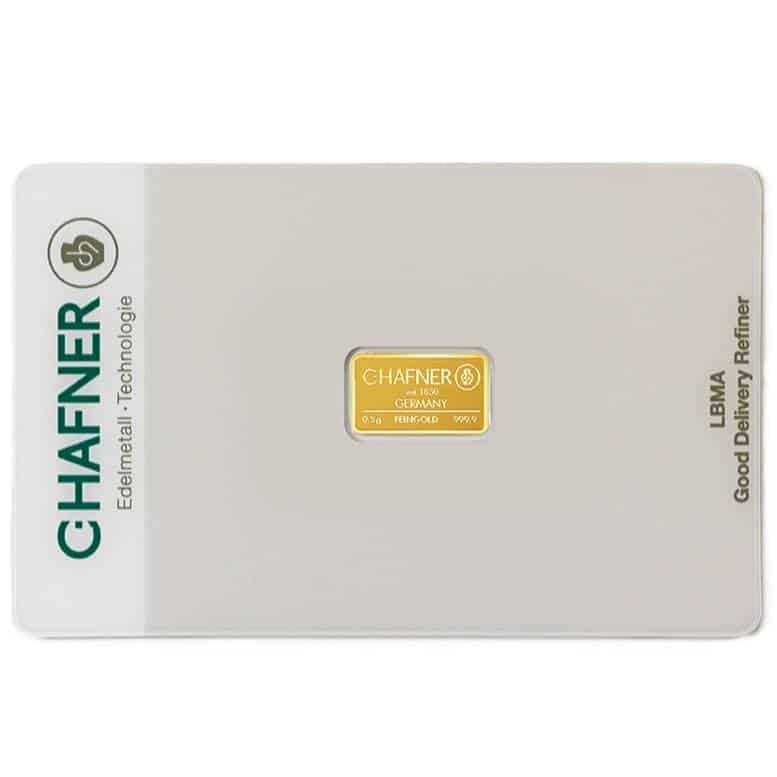 0,5 g Goldbarren – C.HAFNER