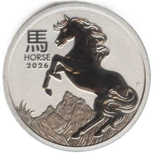 1 oz Platin Lunar III - Pferd 2026