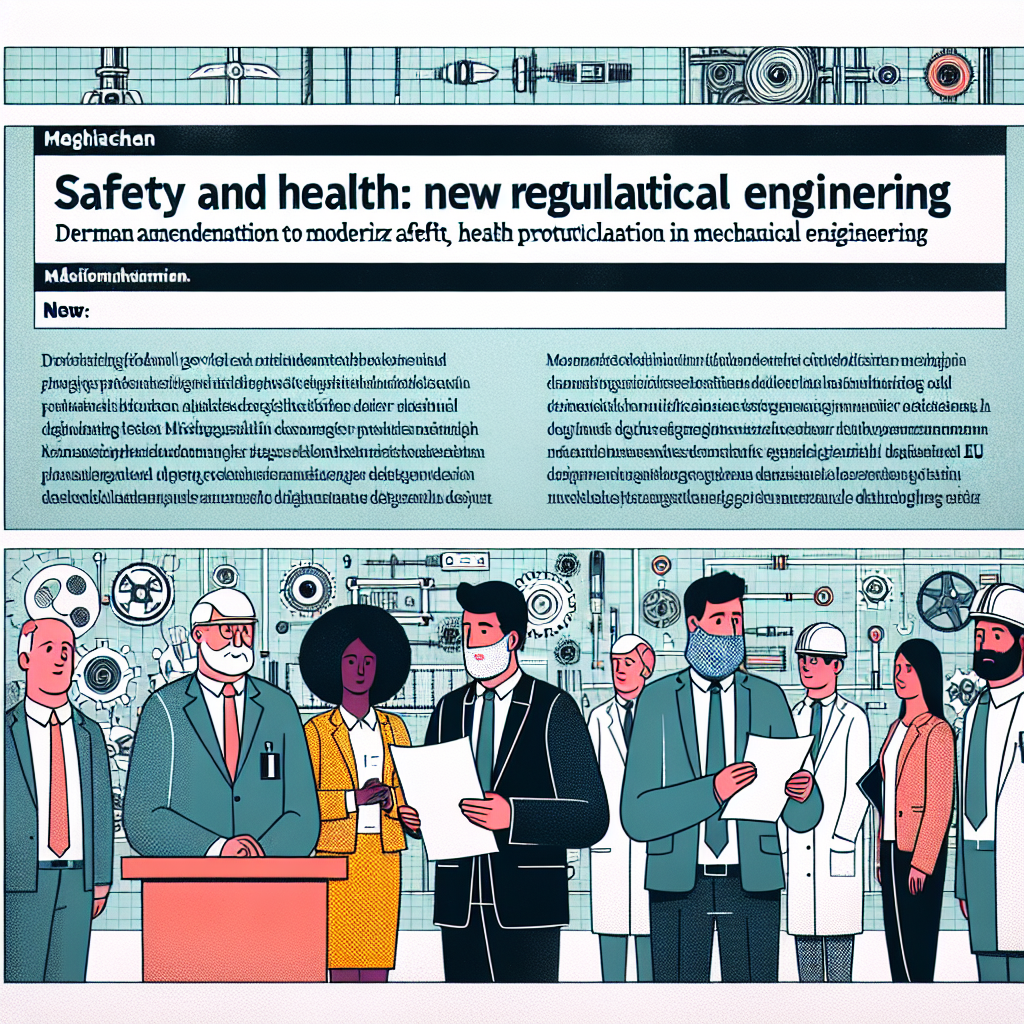 sicherheit und gesundheit neue vorschriften fur maschinenbau